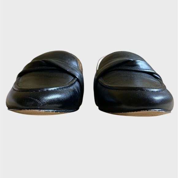 Talbots Ryan Twist Nappa Leather Loafers Women's Size 7 Black Slip On Flats - Picture 11 of 15